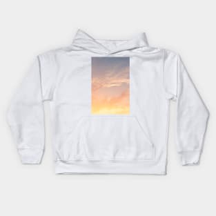 Golden Pink Sunset Sky Photography Kids Hoodie